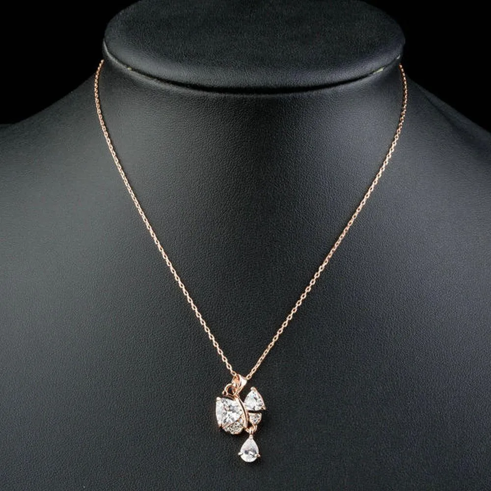 Clear Cubic Zirconia Pendant Necklace KPN0130