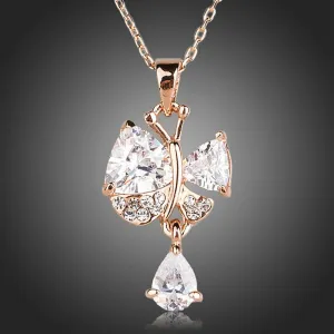 Clear Cubic Zirconia Pendant Necklace KPN0130