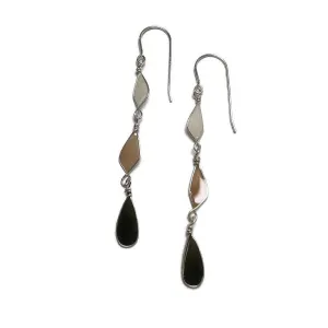 Colorful 3-Drop Earrings