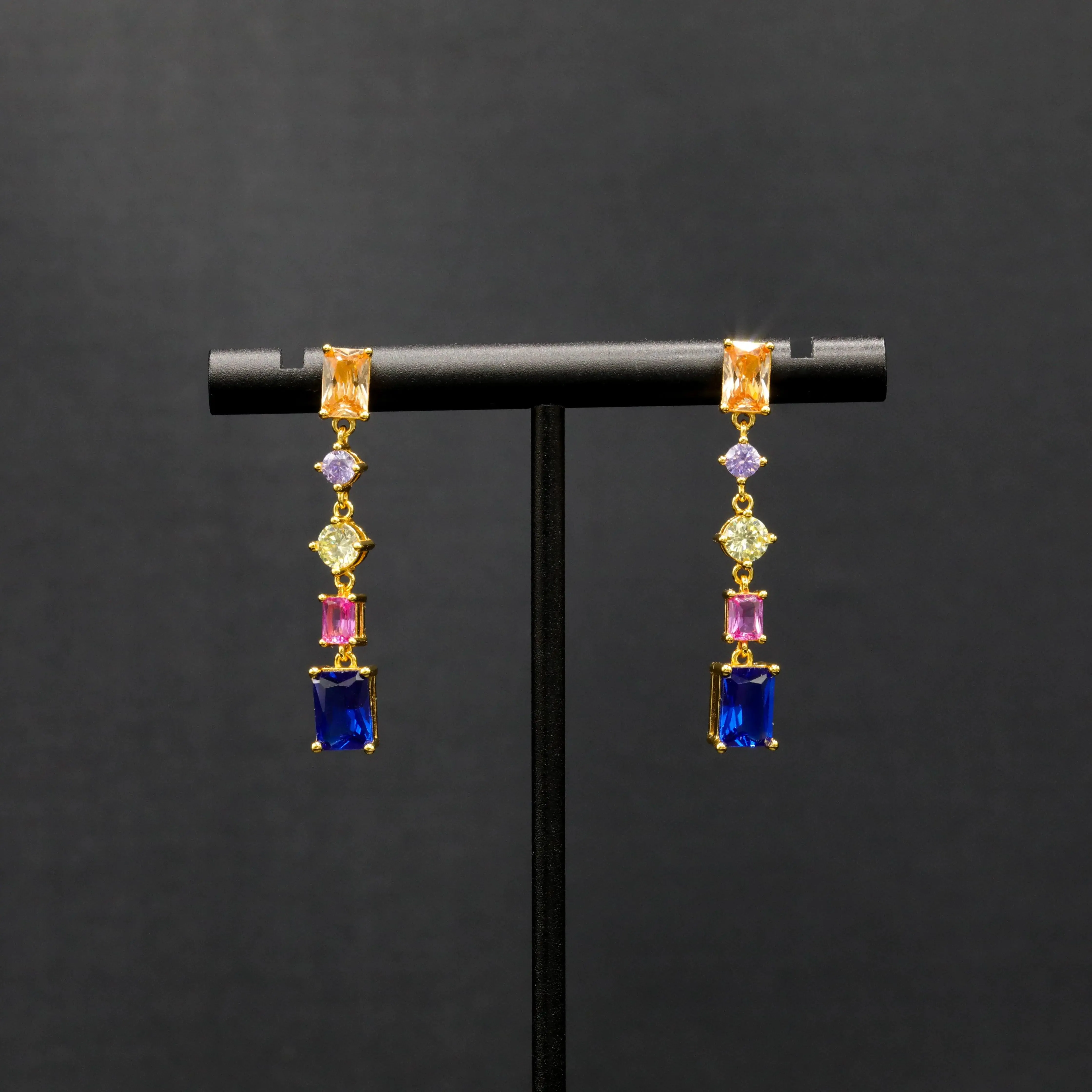Colorful Crystal Drop Earring