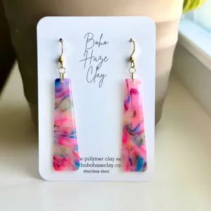 Colorful Elongated Dangle Earrings