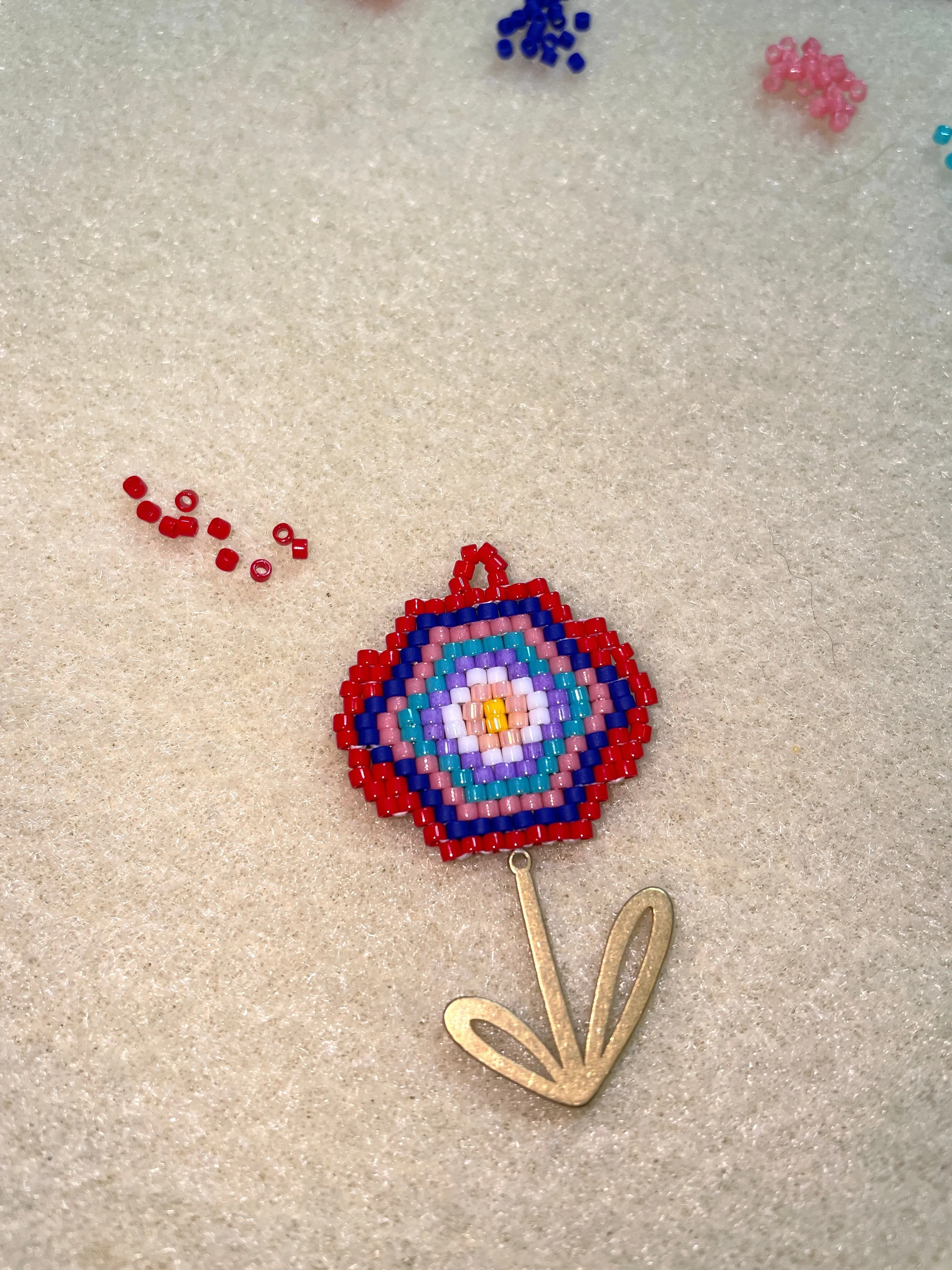 Colorful Flower Earrings