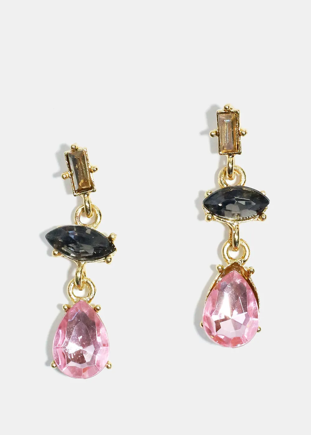 Colorful Gemstone Dangle Earrings