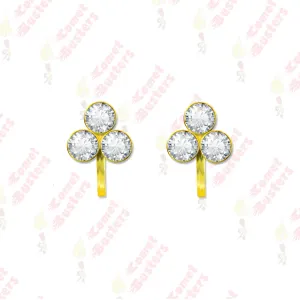Comet Busters Beautiful Non Piercing Clip-on Ear Cuff Earrings For Women And Girls (NNS026)