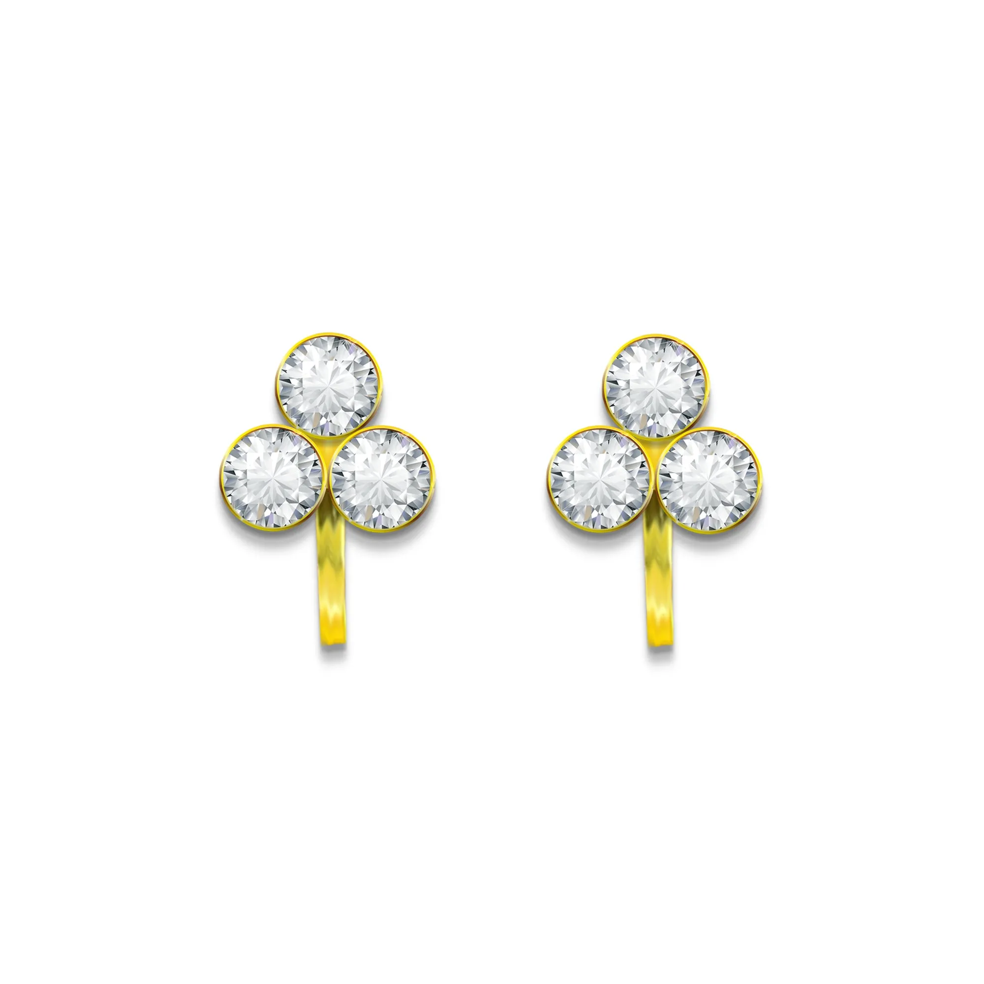 Comet Busters Beautiful Non Piercing Clip-on Ear Cuff Earrings For Women And Girls (NNS026)