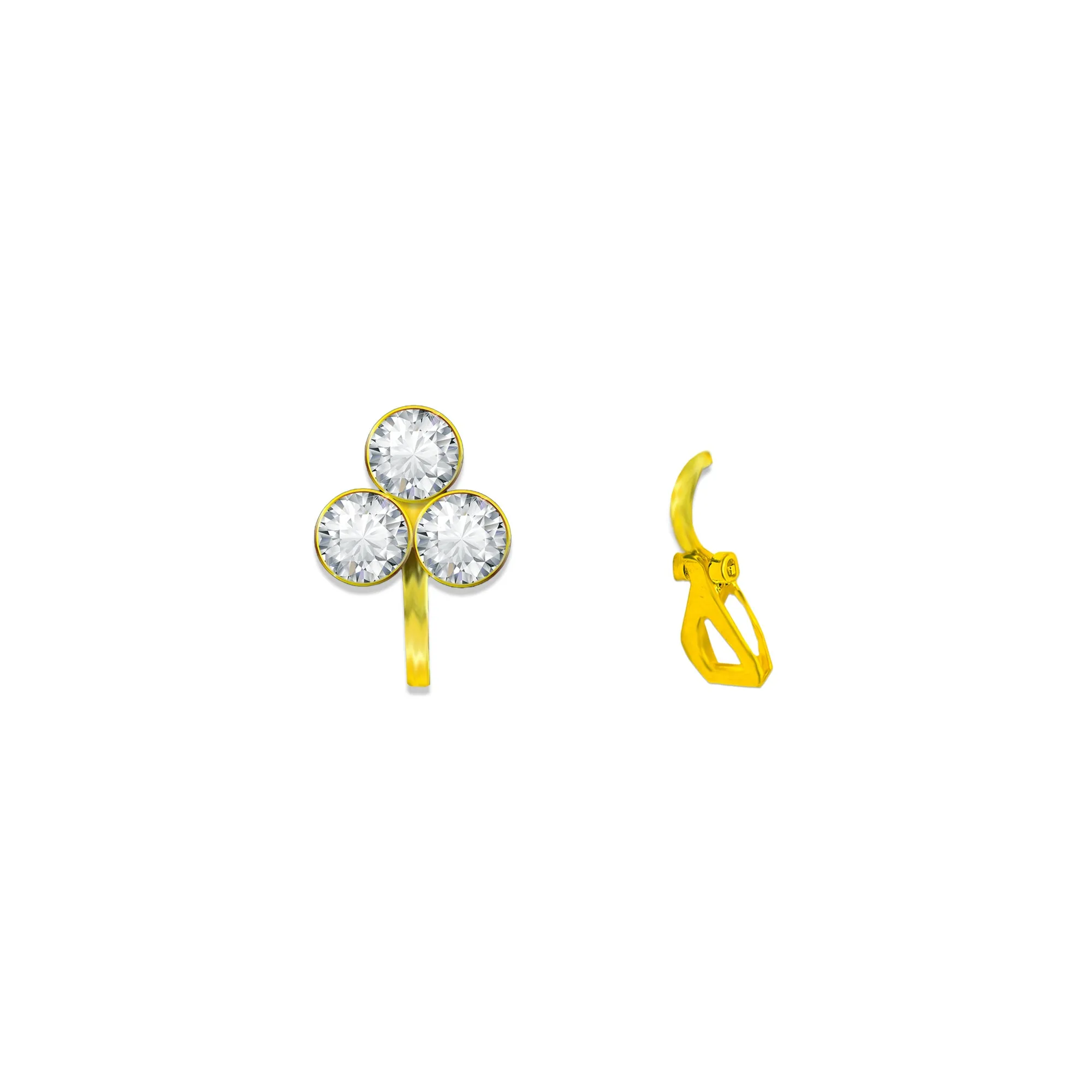 Comet Busters Beautiful Non Piercing Clip-on Ear Cuff Earrings For Women And Girls (NNS026)