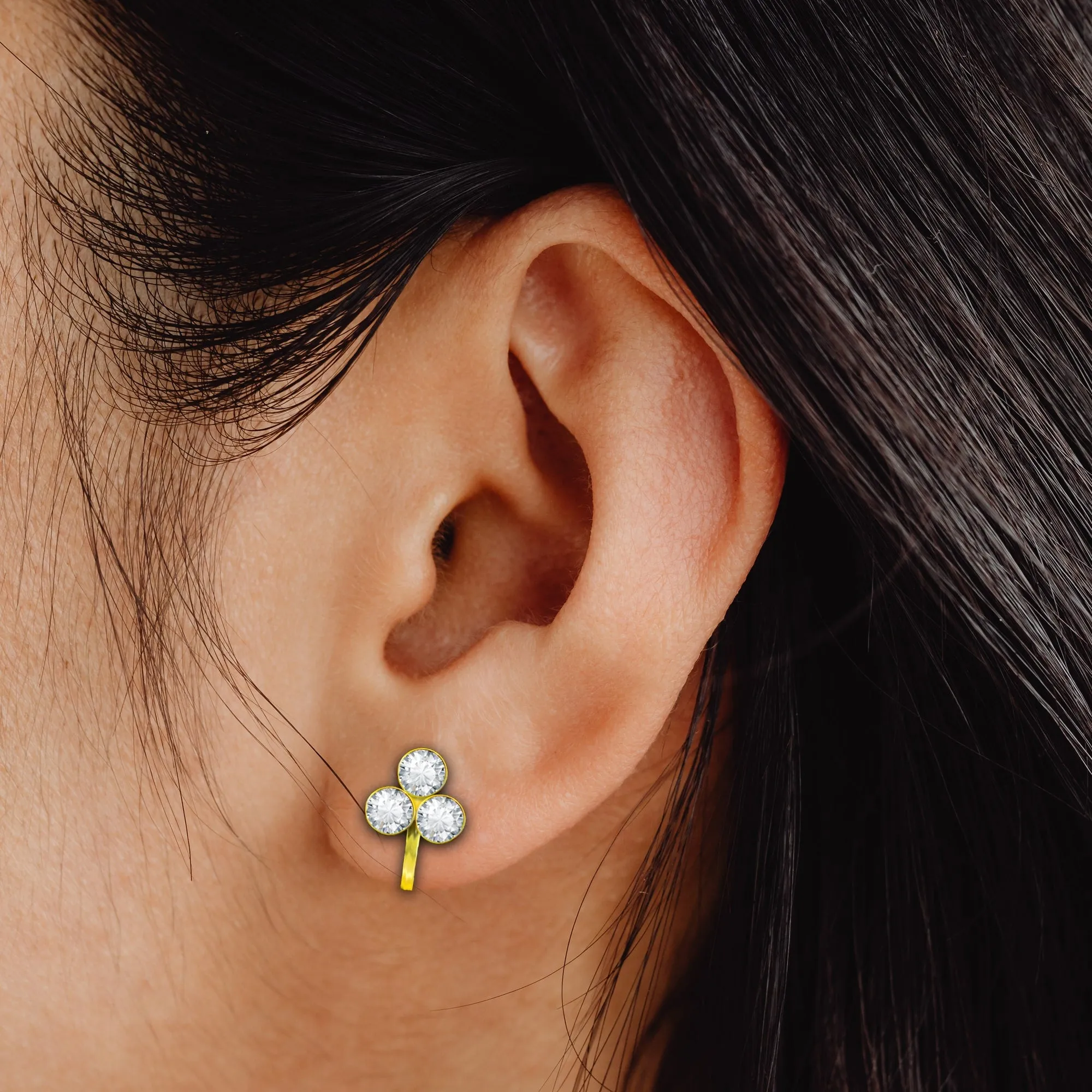 Comet Busters Beautiful Non Piercing Clip-on Ear Cuff Earrings For Women And Girls (NNS026)