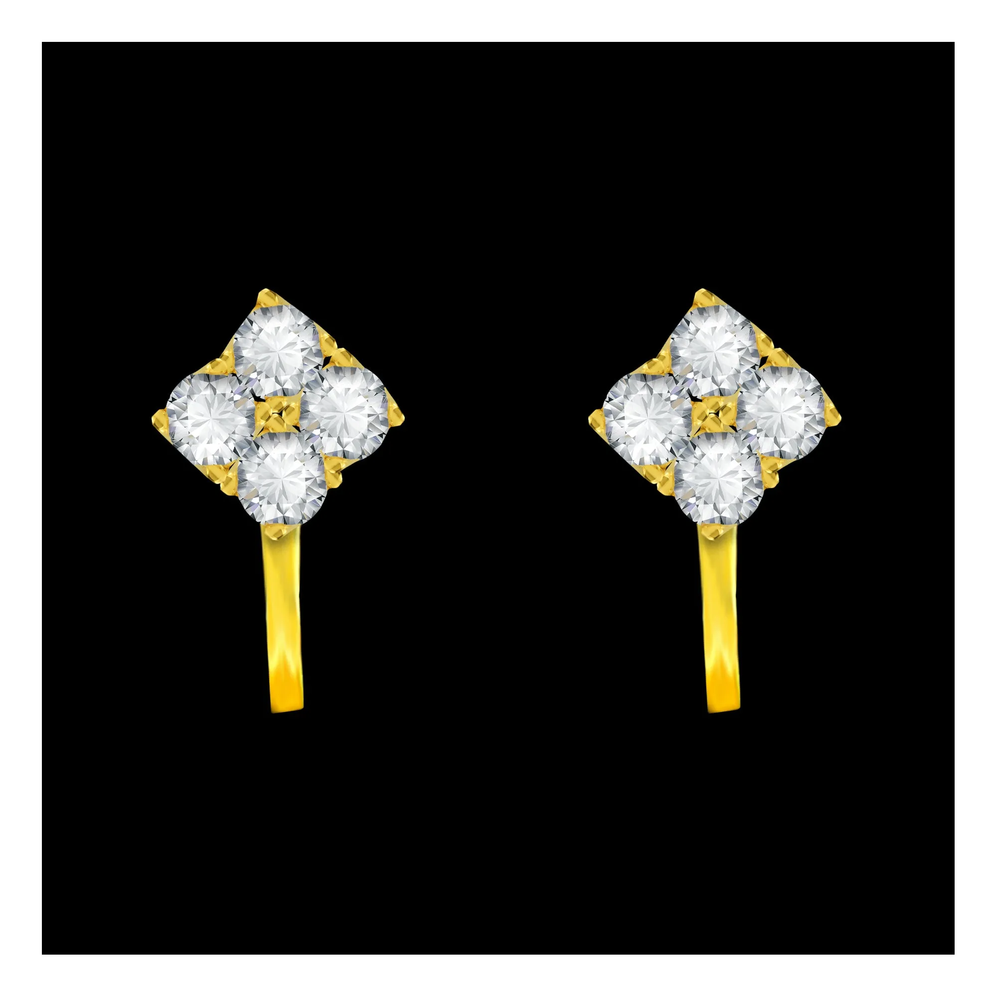 Comet Busters Beautiful Non Piercing Clip-on Ear Cuff Earrings For Women And Girls (NNS027)
