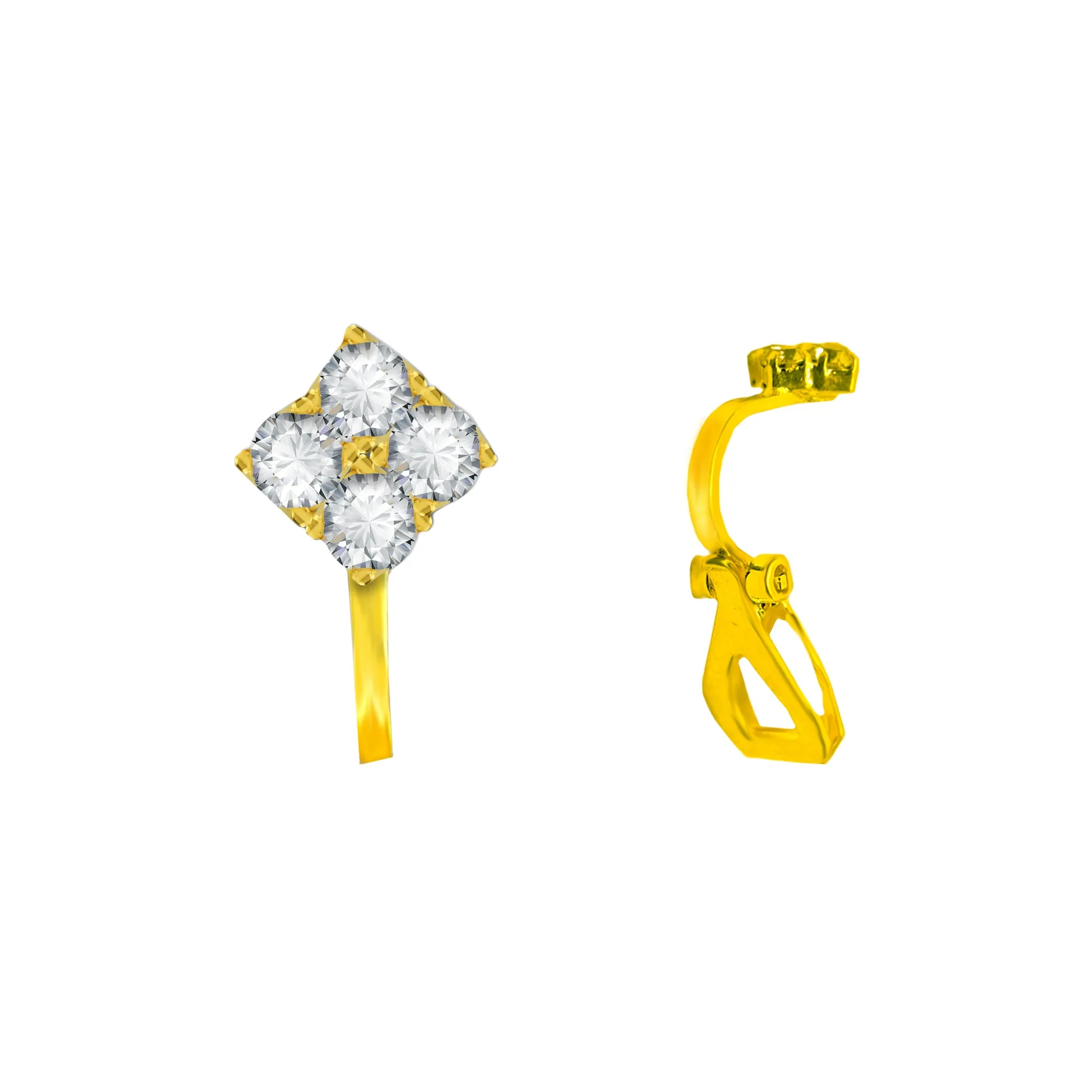 Comet Busters Beautiful Non Piercing Clip-on Ear Cuff Earrings For Women And Girls (NNS027)