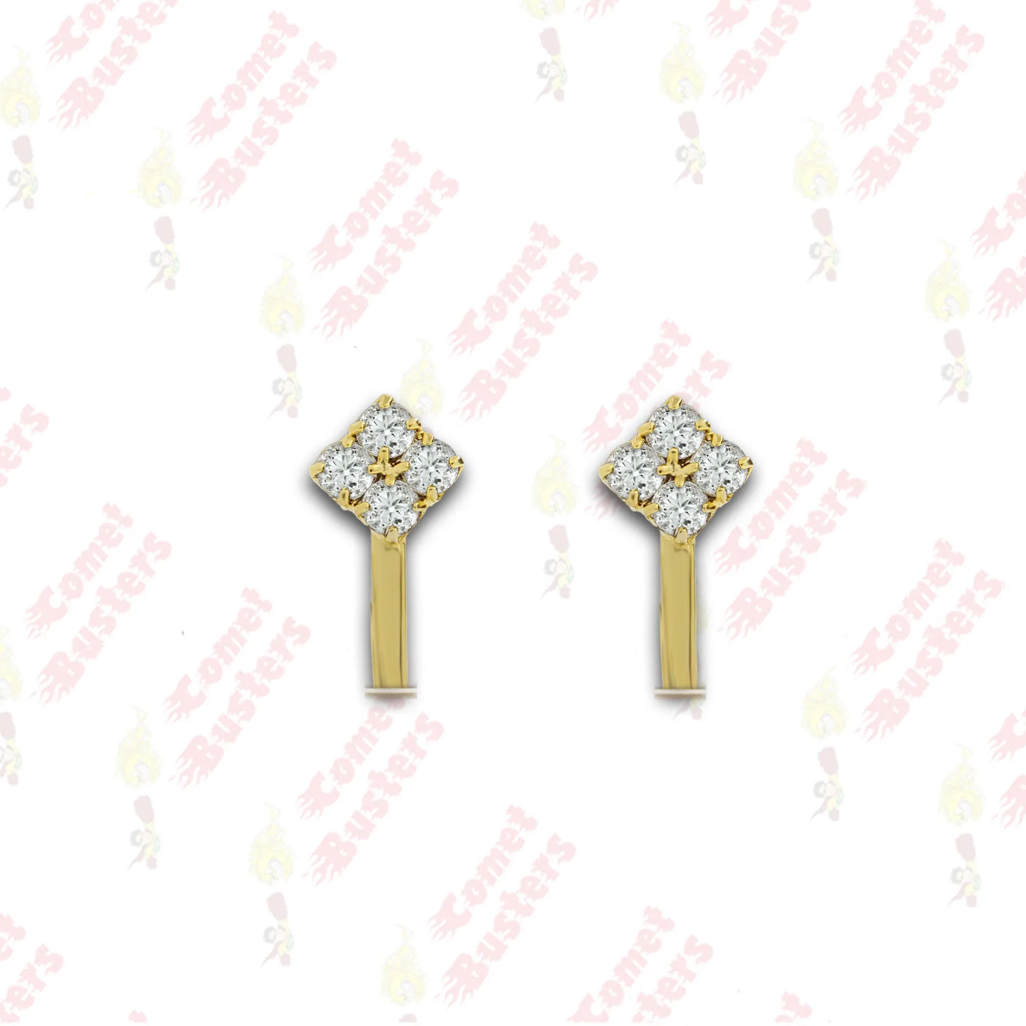 Comet Busters Beautiful Non Piercing Clip-on Ear Cuff Earrings For Women And Girls (NNS027)
