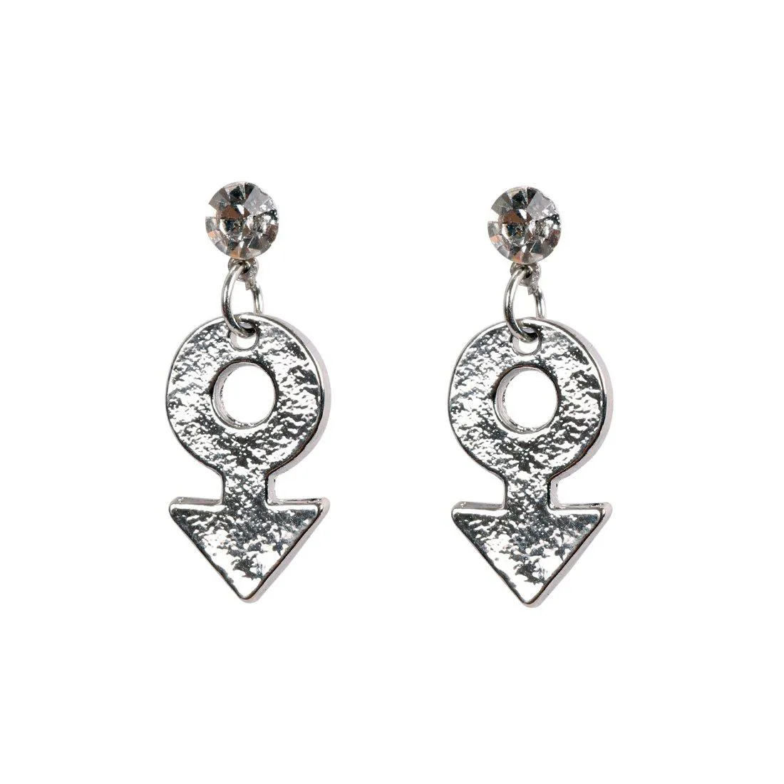 CONTEMPORARY GIRL SIGN DROP EARRINGS
