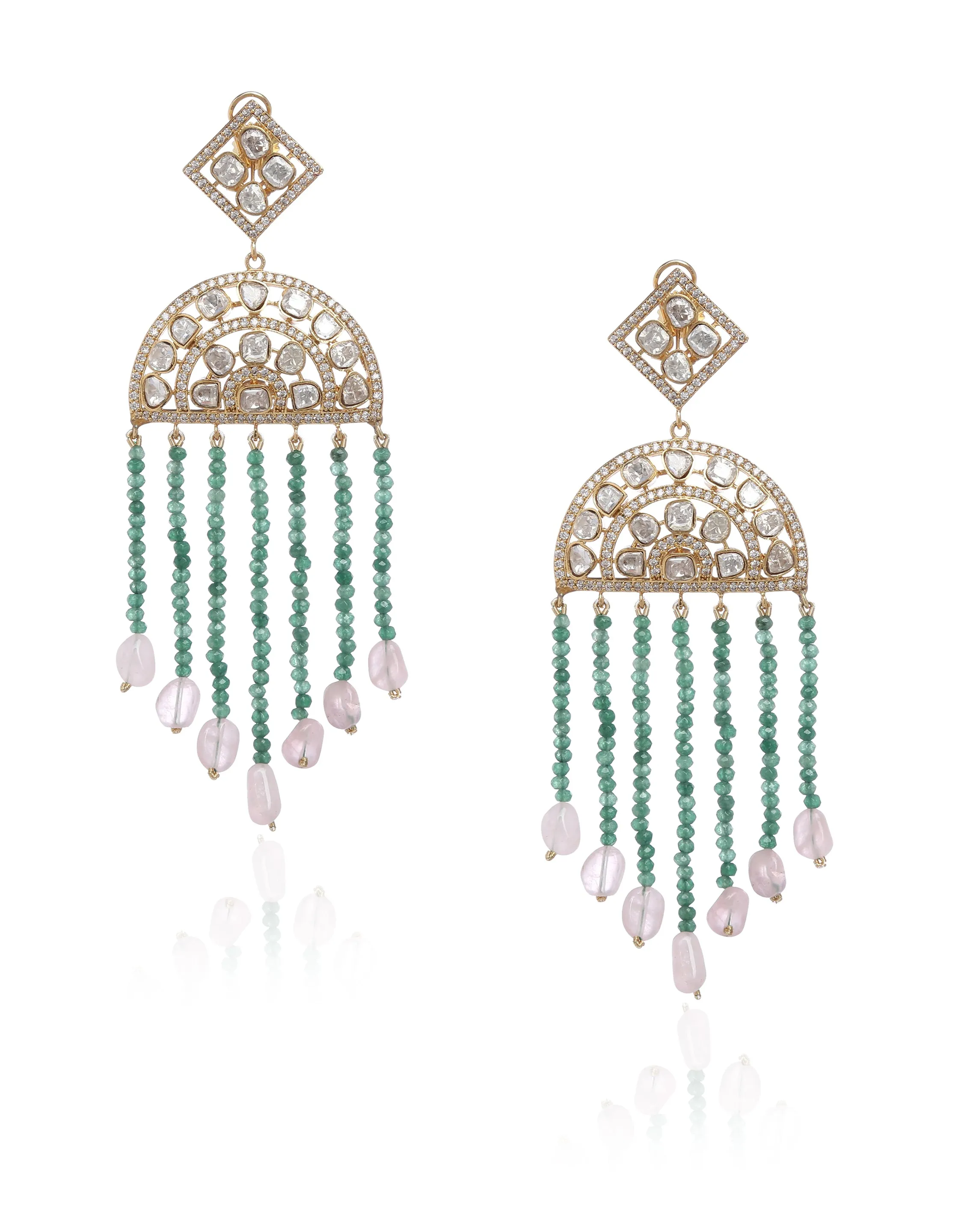 Contemporary Kundan Danglers