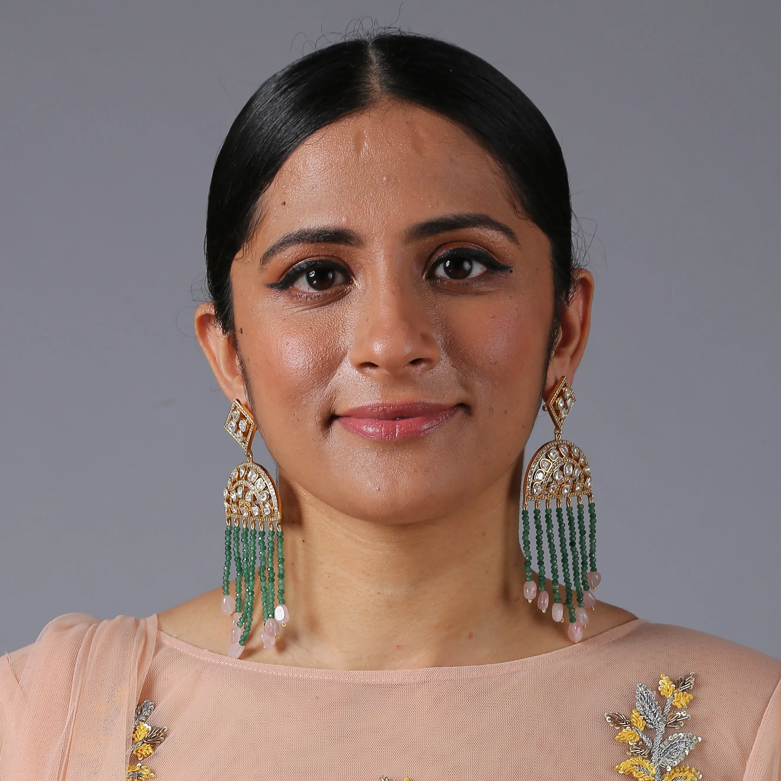 Contemporary Kundan Danglers