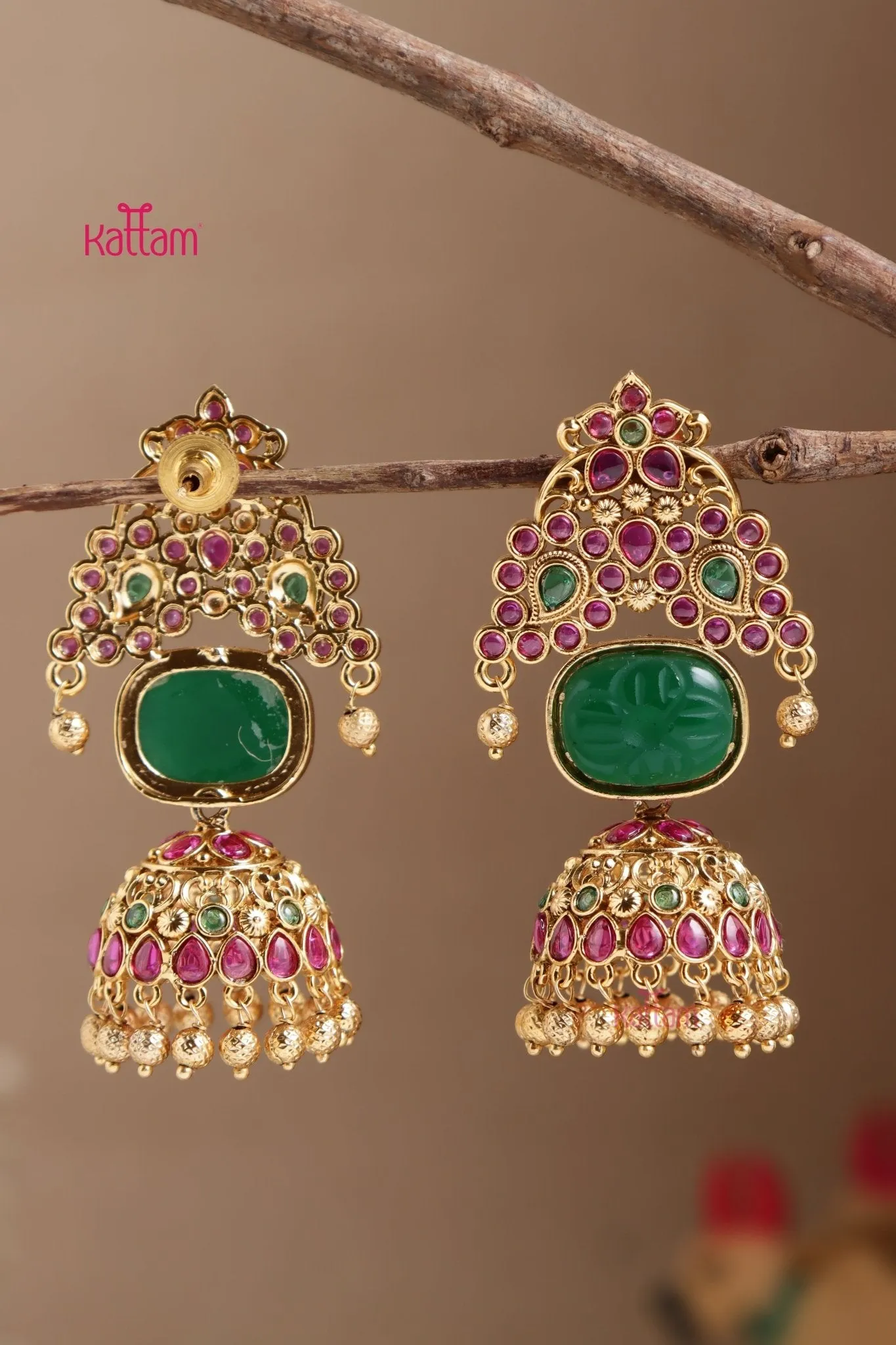 Contemporary Stone Jhumka