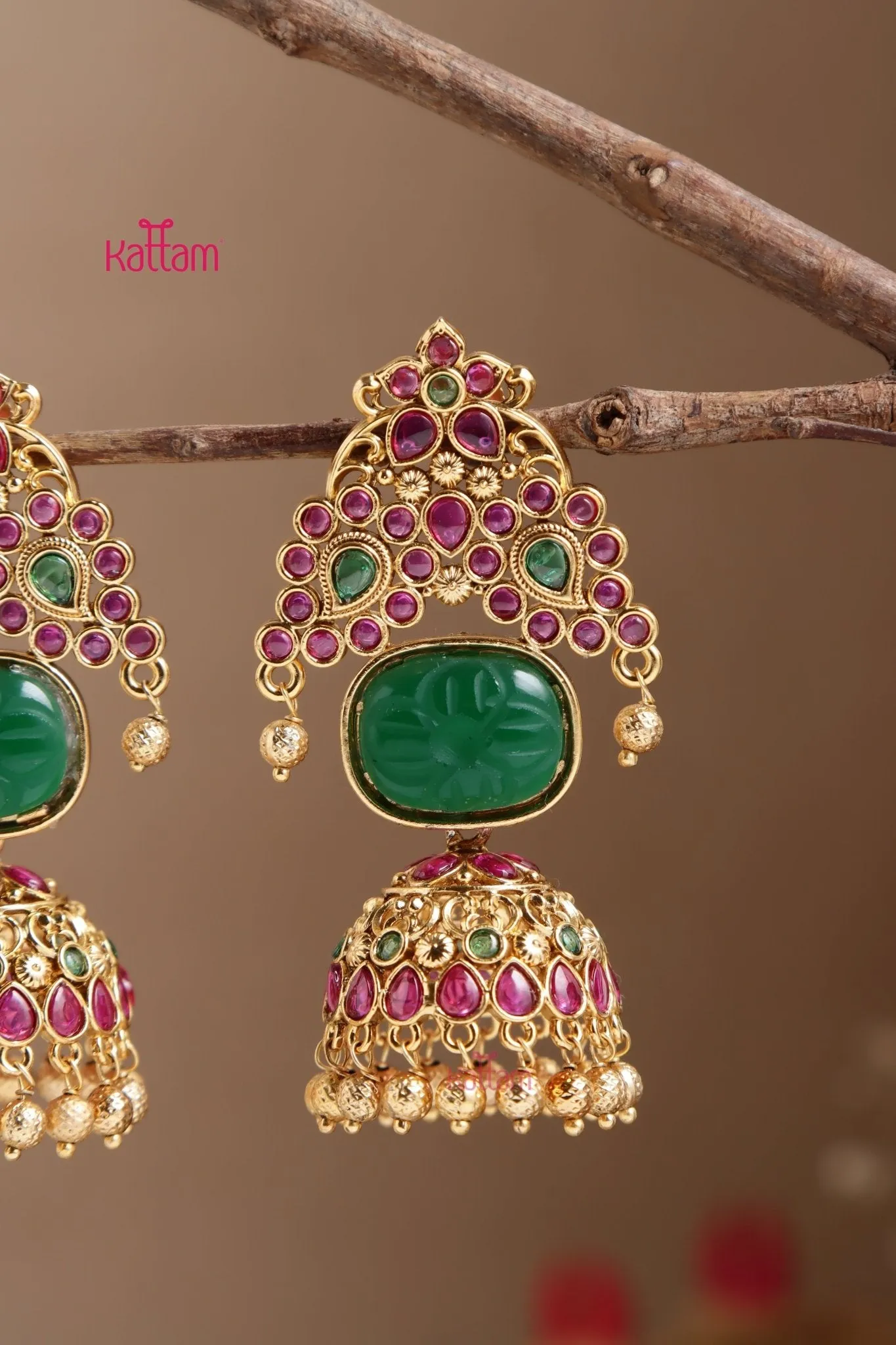Contemporary Stone Jhumka