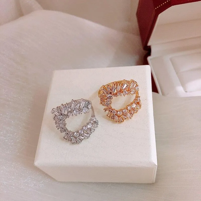 Crystal Opening U-ring for Women