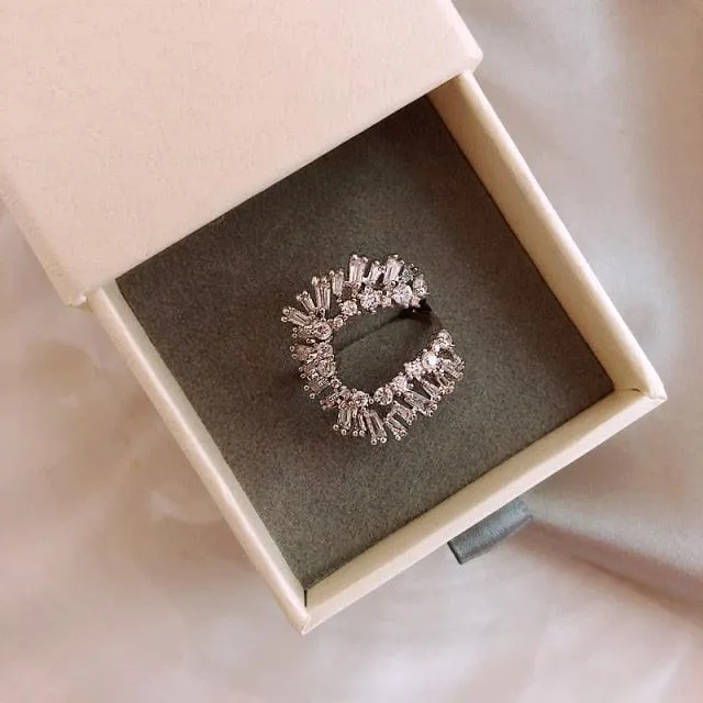 Crystal Opening U-ring for Women
