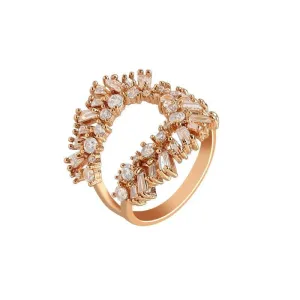 Crystal Opening U-ring for Women