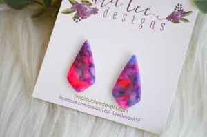 Dagger Stud Earrings || Colorful Summer
