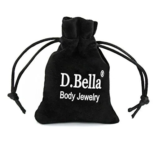 D.Bella Fake Septum Nose Rings Hoop Faux Lip Ear Nose Face Septum Ring Non Piercing