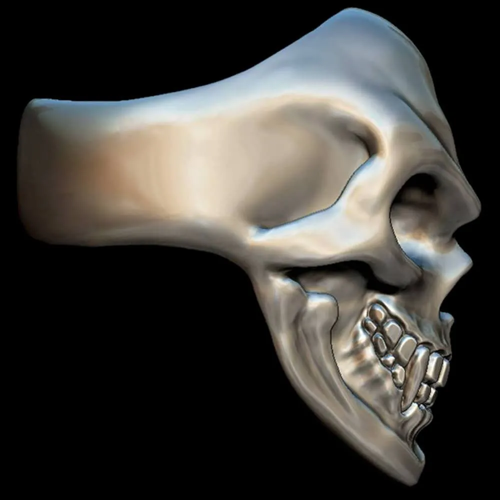 Death Skull Sterling Silver Ring