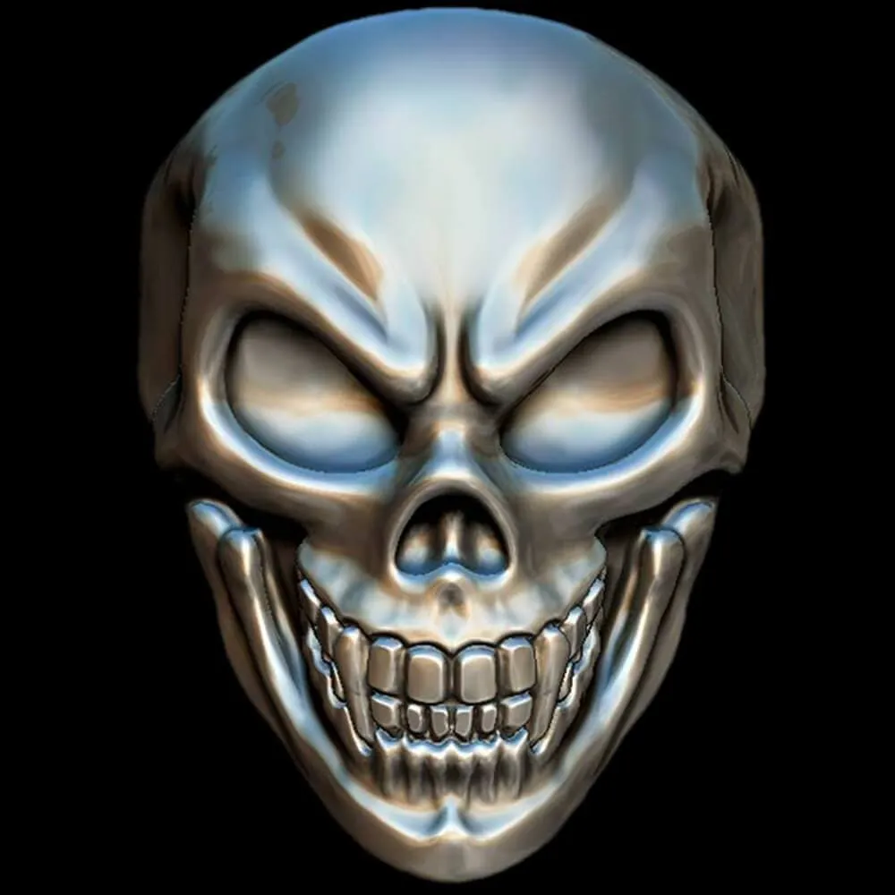 Death Skull Sterling Silver Ring
