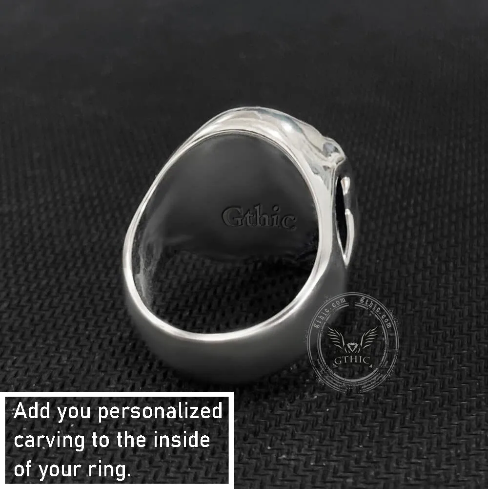 Death Skull Sterling Silver Ring