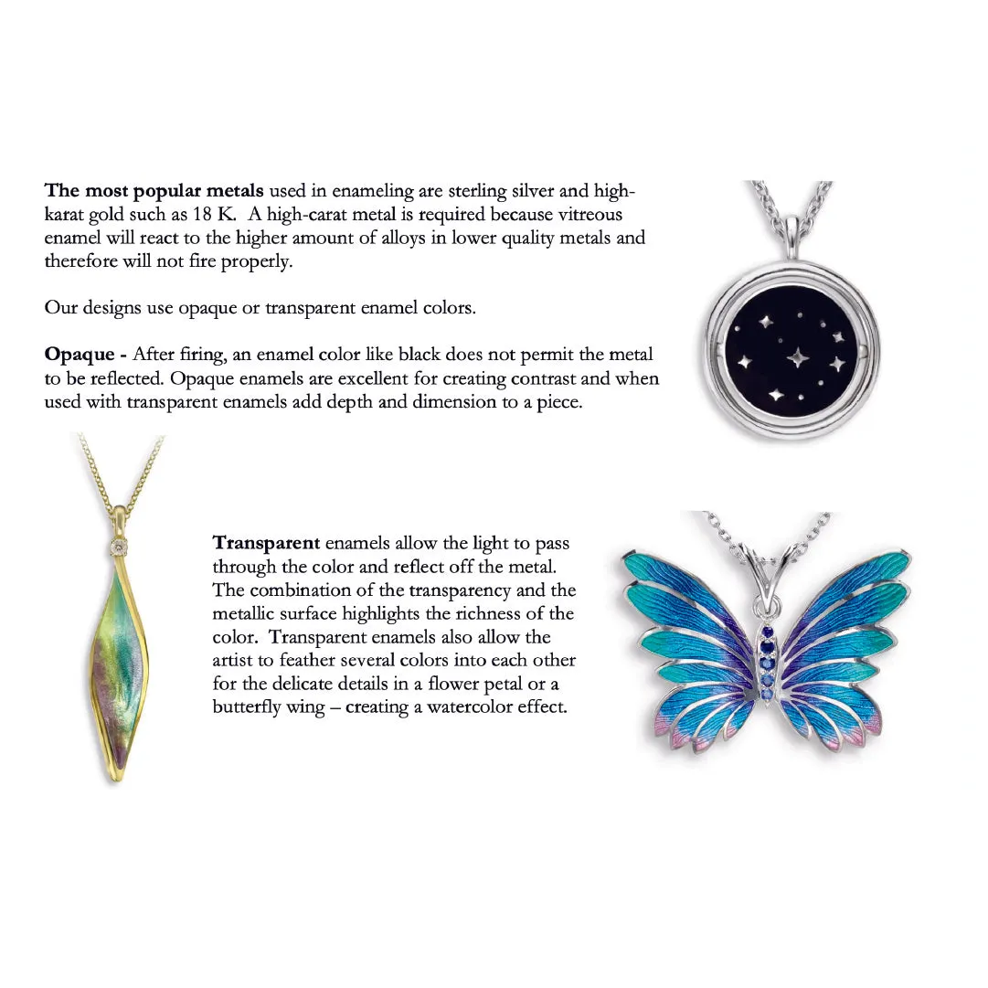 Deep Blue Petals 925 White Shine Center Cascade Chain Pendants