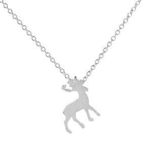 Deer Choker Origami Antler Statement  Pendants Necklace