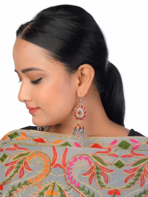 DESI COLOUR Gold-Toned Handcrafted Contemporary Drop Earrings