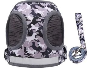 Dog Harness Grey  H