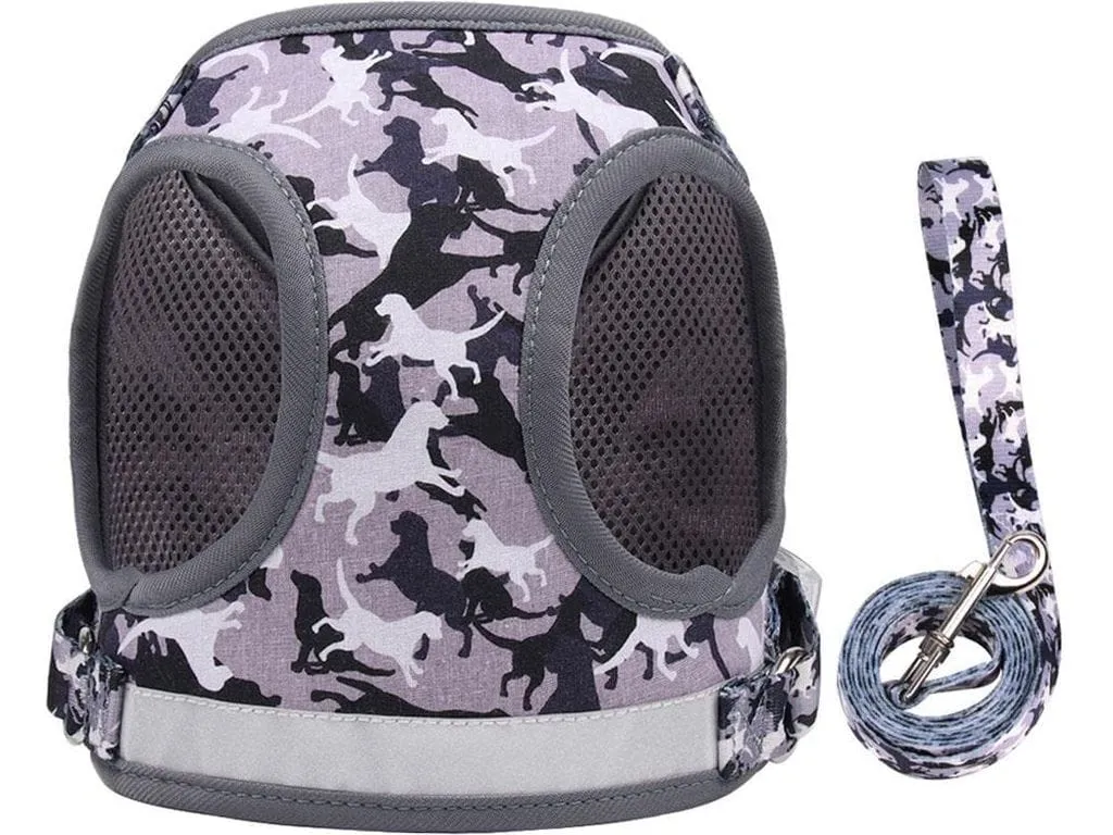 Dog Harness Grey  H