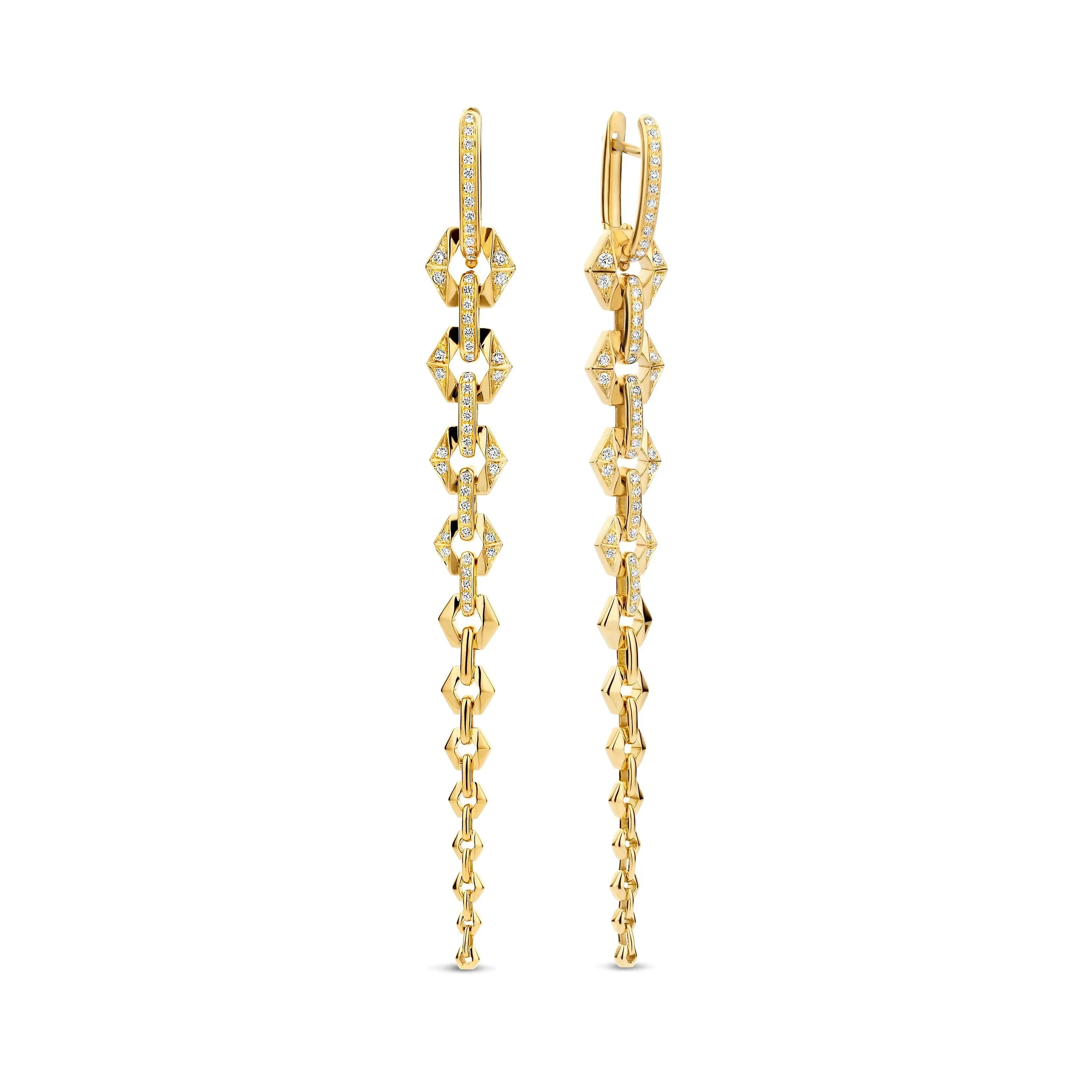 Dries Yellow Gold Earrings