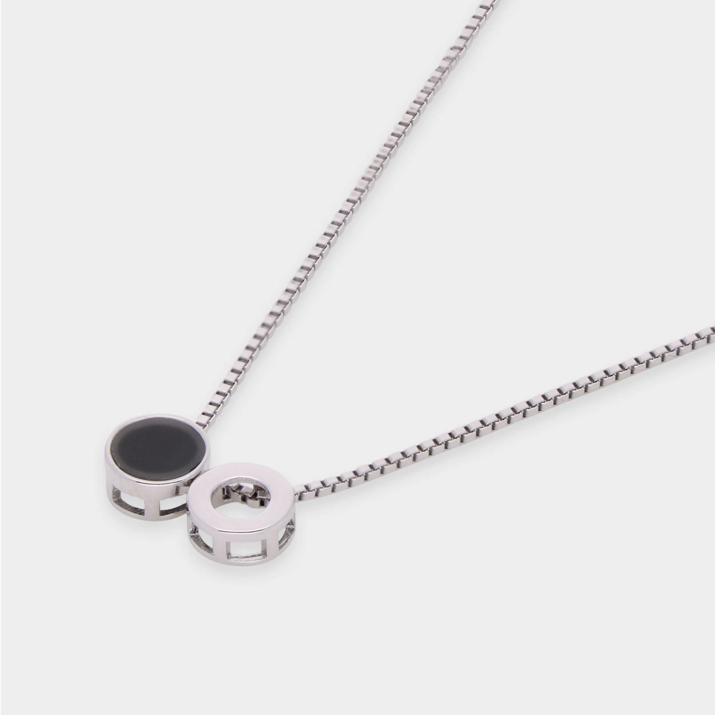 Dual Harmony Interlocking Pendant Necklace – A Symbol of Timeless Connection | SKU : 0021129995, 0021130007, 0021130014, 0021130021, 0021130038, 0021130045, 0021130052