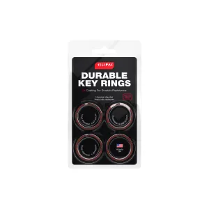 Durable Stylish Key Rings (Paprika Red)