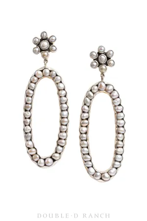 Earrings, Federico, Hoop, Baroque Pearls, Hallmark, Contemporary, 1543