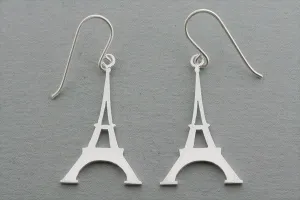 Eiffel tower earring - sterling silver
