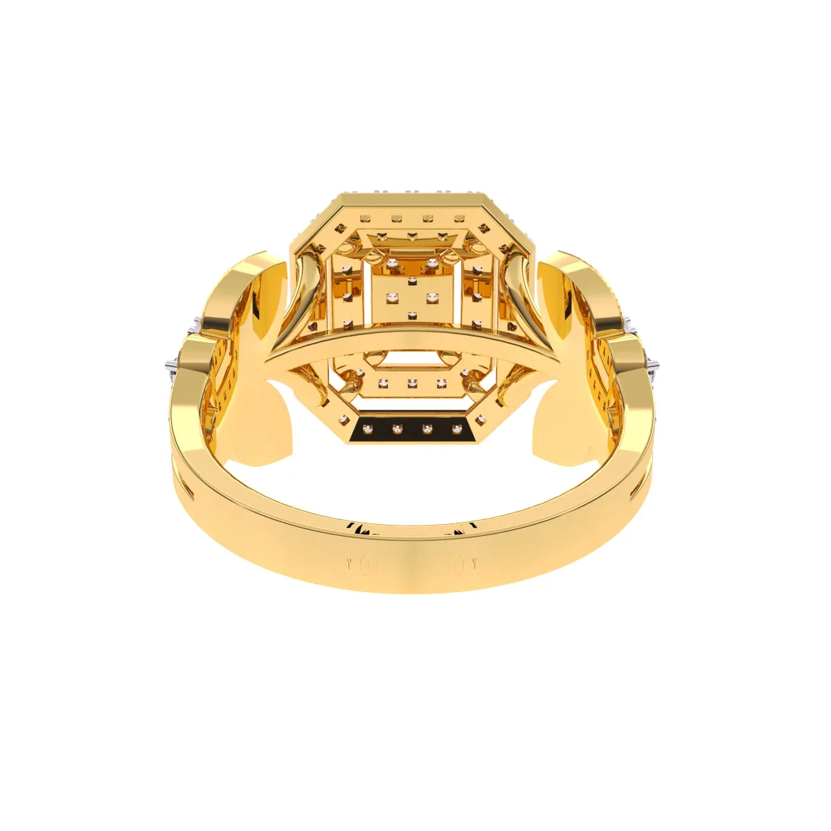 Elegant Art Deco Cluster Diamond Ring