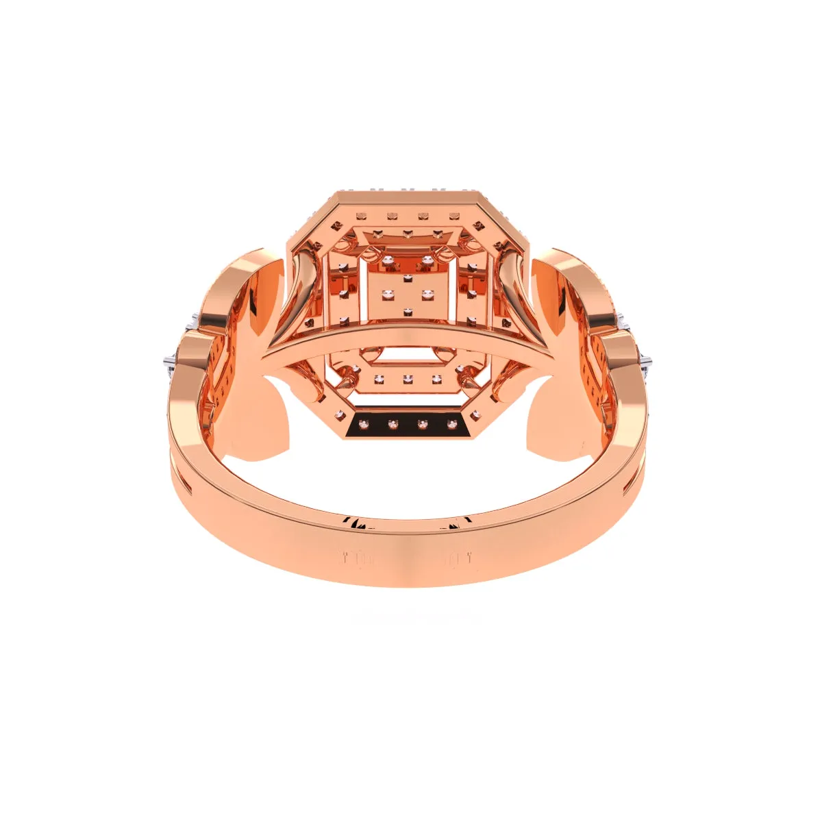 Elegant Art Deco Cluster Diamond Ring
