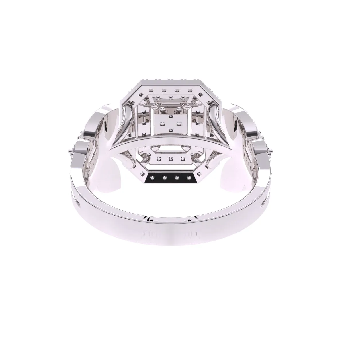 Elegant Art Deco Cluster Diamond Ring