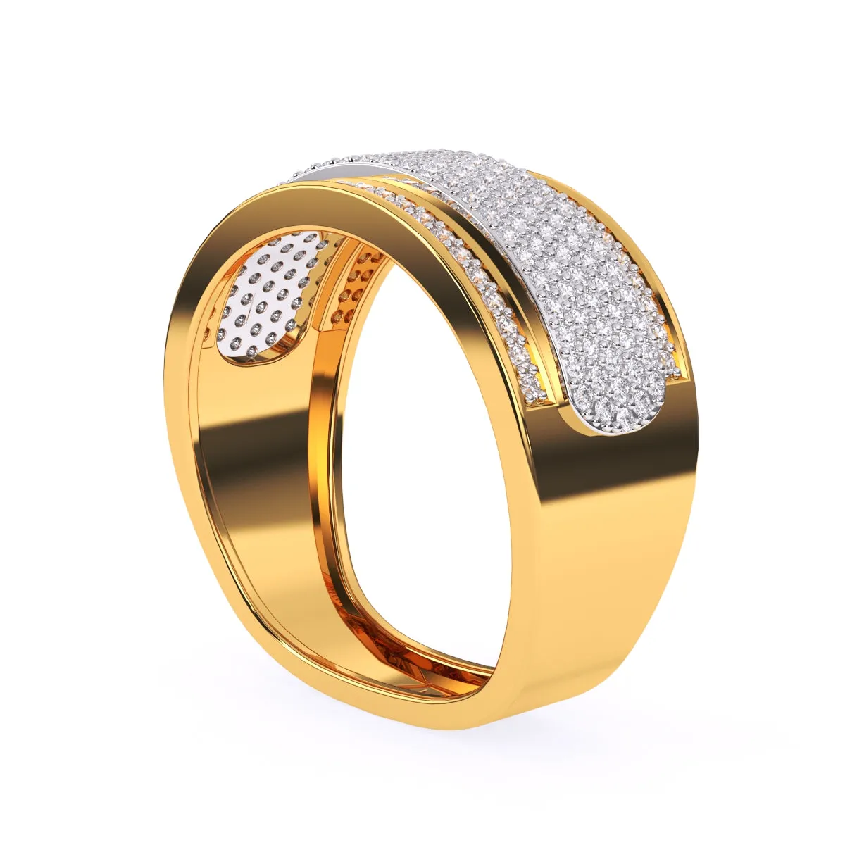 Elegant Diamond Confident Men’s Ring