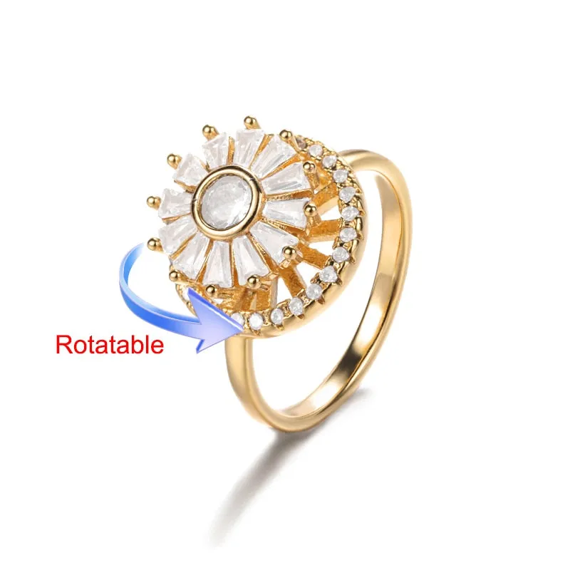 Elegant Four-Leaf Clover Stainless Steel Rings - A Touch of Luck and Style