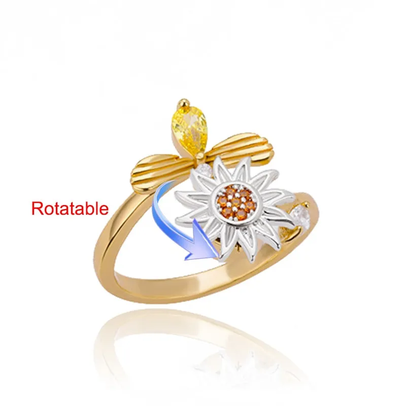 Elegant Four-Leaf Clover Stainless Steel Rings - A Touch of Luck and Style