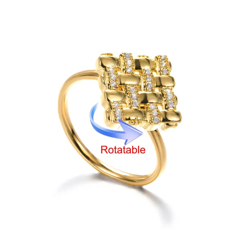 Elegant Four-Leaf Clover Stainless Steel Rings - A Touch of Luck and Style