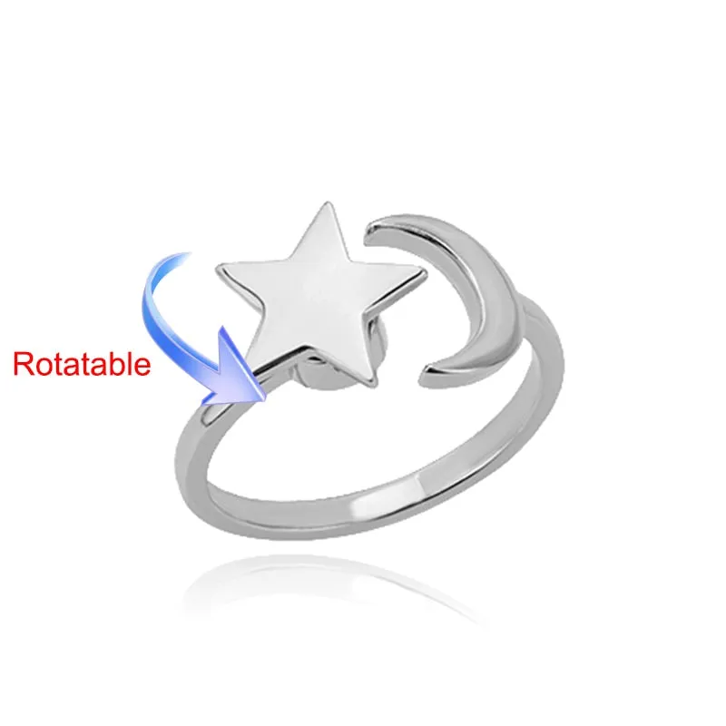 Elegant Four-Leaf Clover Stainless Steel Rings - A Touch of Luck and Style