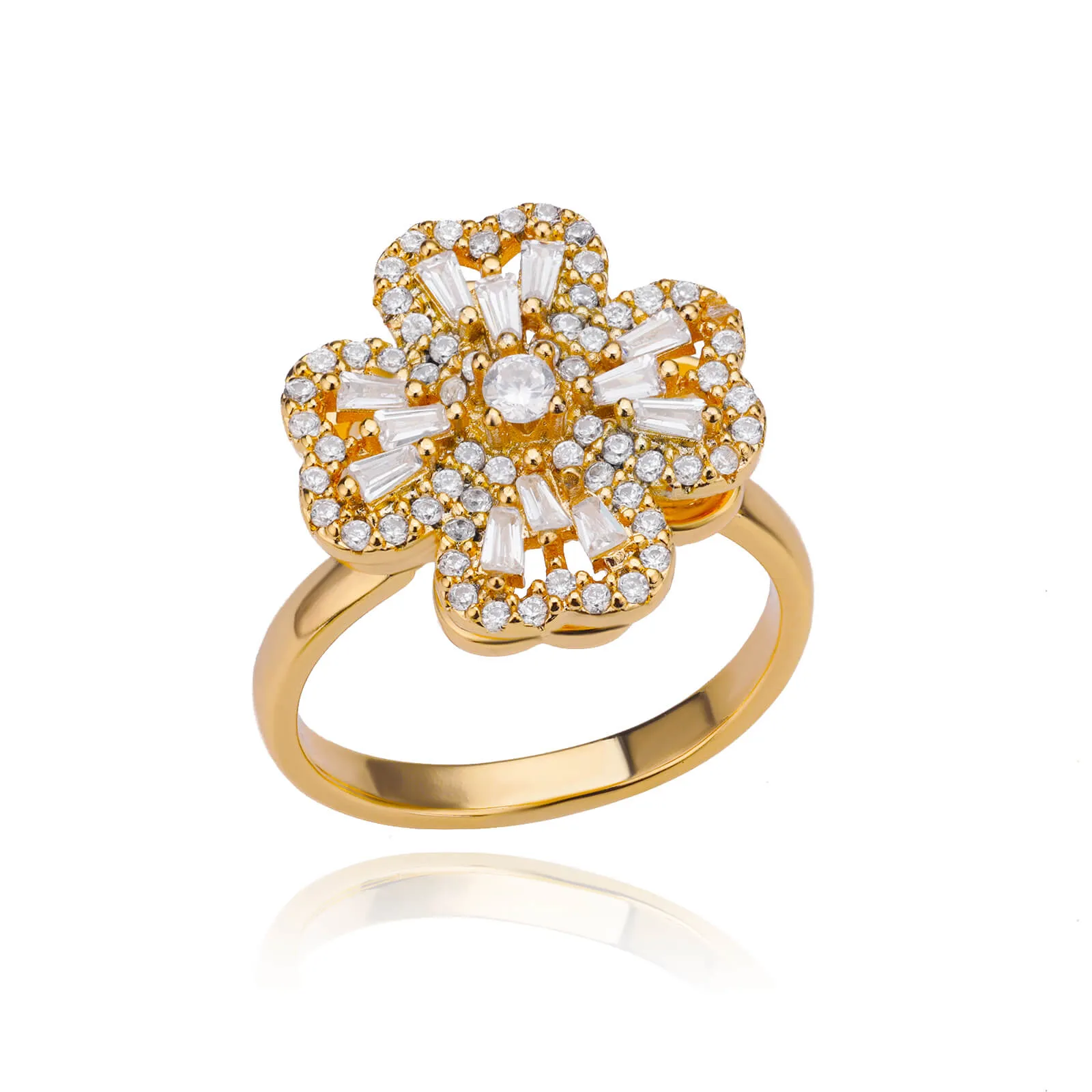 Elegant Four-Leaf Clover Stainless Steel Rings - A Touch of Luck and Style