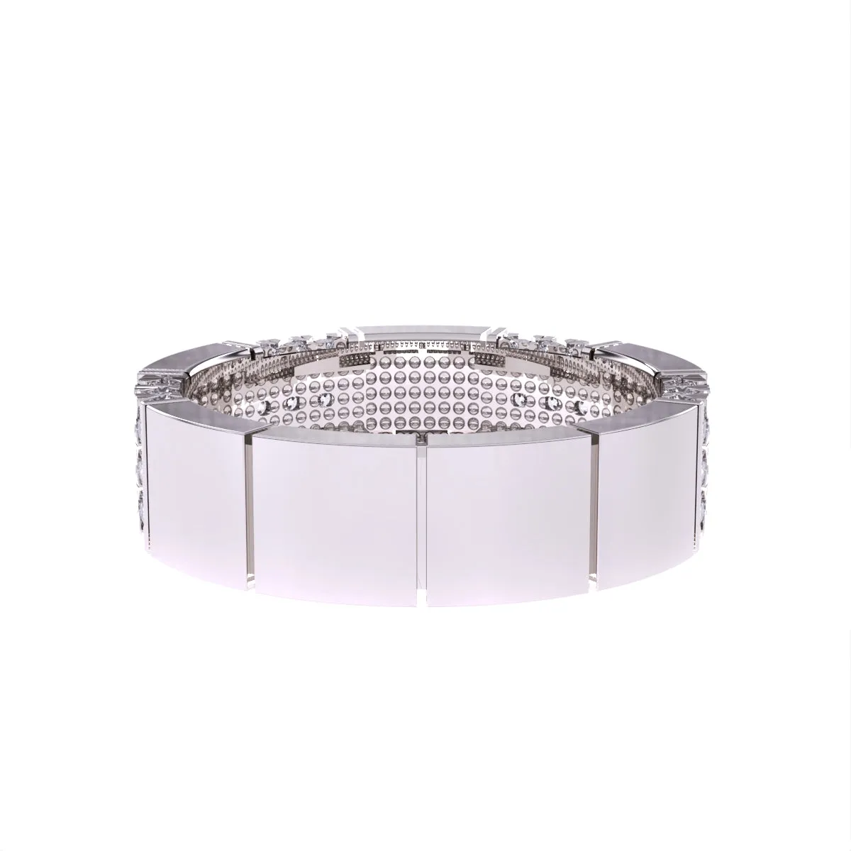 Elegant Lab-Grown Diamond Men's Wedding Band