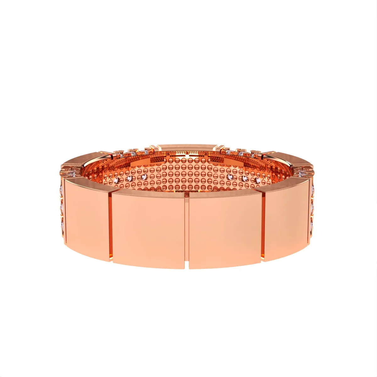 Elegant Lab-Grown Diamond Men's Wedding Band