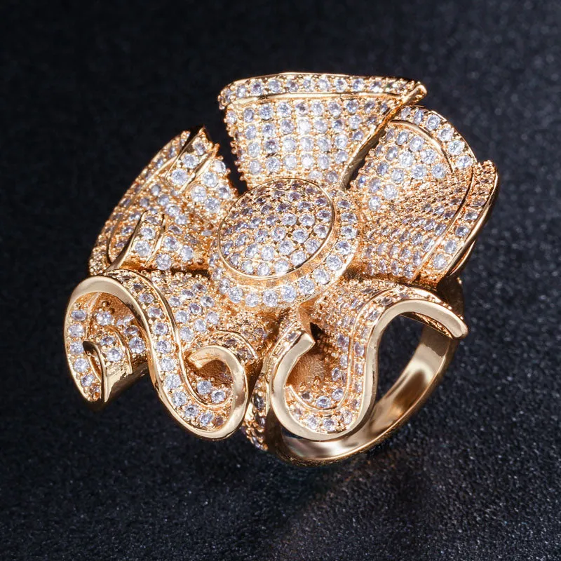 Elegant Women Big Statement Finger Rings