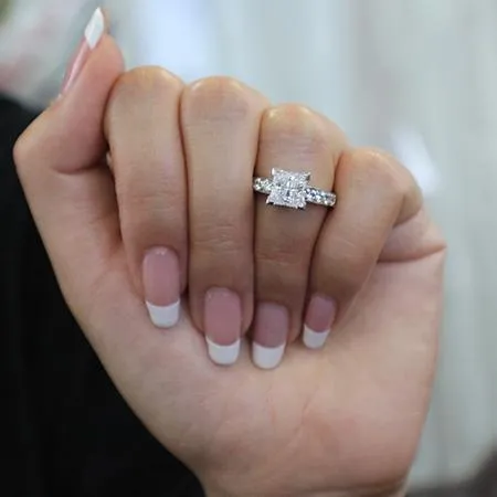 Eliza - Princess Diamond Engagement Ring